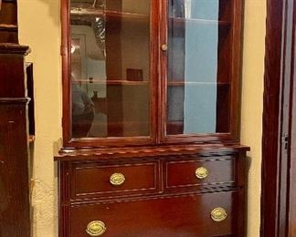 Item 253:  China Cabinet - 36"l x 16"w x 68.5"h: $275