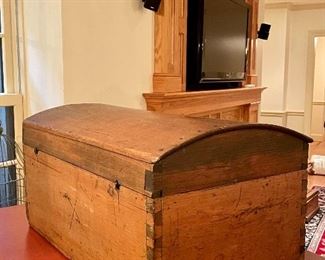 Item 327:  Dome Top Antique Tool Chest: