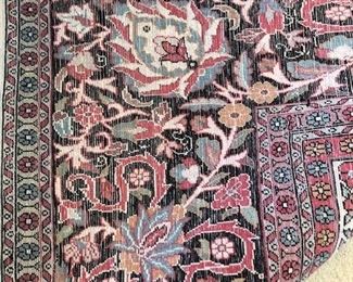 Dining room: wool oriental carpet10'3" w x 13'10"L