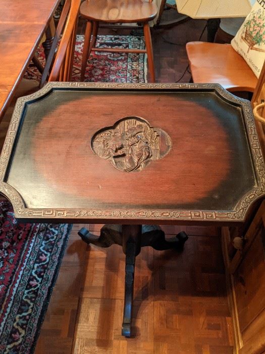 Antique wood table