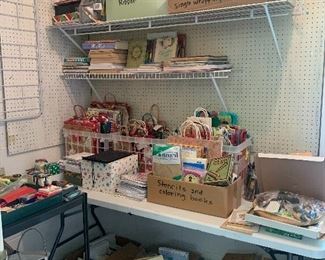 Wrapping paper and gift supplies