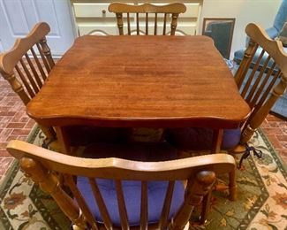 Wooden folding game table