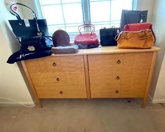 Designer handbags including Coach
