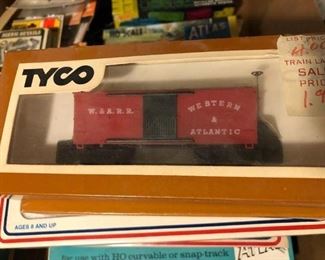 Tyco train sets cars 