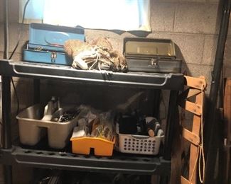Vintage tools and vintage tool boxes, Fishing box