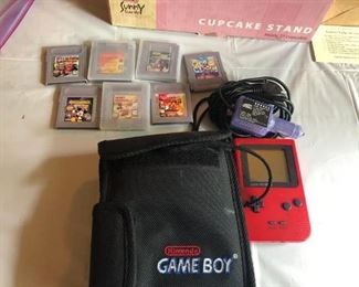 Game boy with games WORKS