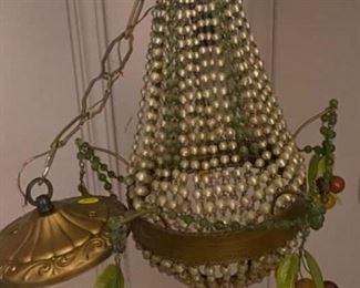 Antique crystal chandelier - $150.00