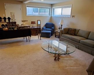 Family room, with more great furniture, Jewelry, Barware, Smalls, Toiletries and more.