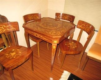 Hydro inlaide game table