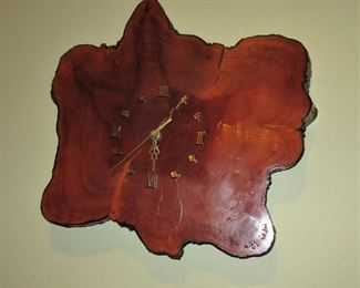 Hydro wood clock