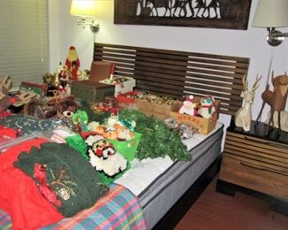 Hydro bed with side table