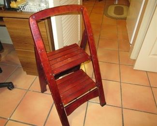 Hydro wood step ladder