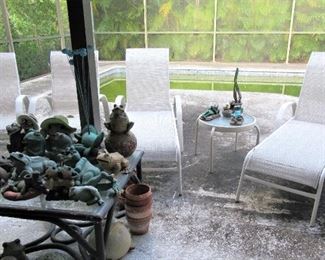 Hydro white chaises and chairs 