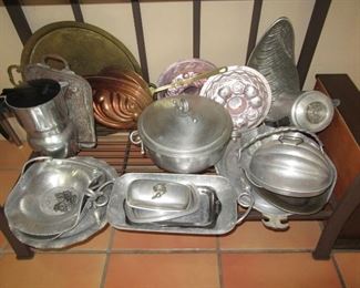 Hydro wrought aluminum and pewter