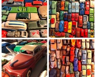 Hundreds of Vintage Die-Cast, Plastic and Antique Toy Cars