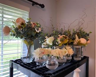 $48 Lot of artificial floral arrangements 