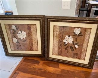 $80 Pair of prints 3’ square 
