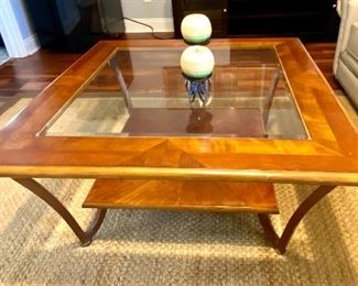 20-	Matching Coffee table glass top 40”sq	  $150