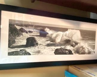 63. Ocean Photo framed 44”L x 20”H			$36