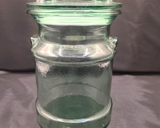 Heavy duty large glass canisters 
We have 4 