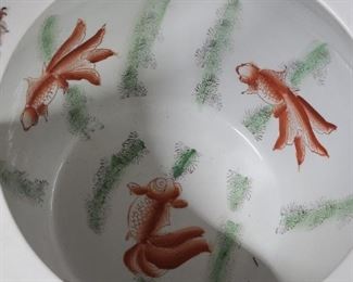 Aerial view Koi Fish planter