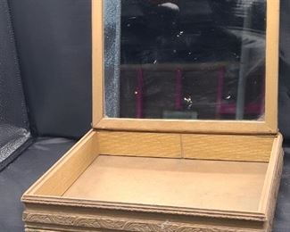 Inside of trinket box w/mirror
