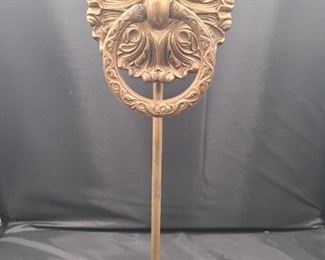 Heavy bronze towel rack