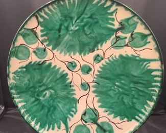Mexican handpainted ceramic platter 