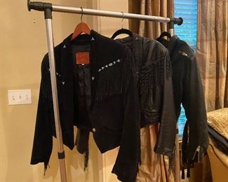 Designer southwestern leather & suede jackets