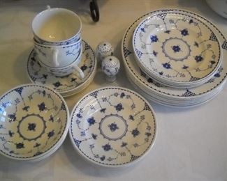 BLUE AND WHITE DISHES FROM DENMARK