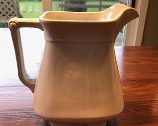 ANTHONY SHAW  & SON IRONSTONE PITCHER WITH SMALL CRACK 