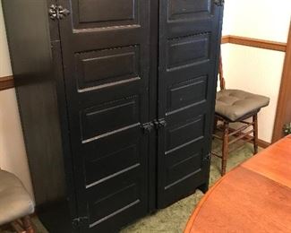 Black painted pie safe in great condition.