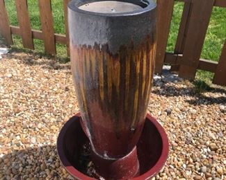 004 Glazed Terracotta Fountain
