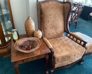 Chair and ottoman from Thailand 