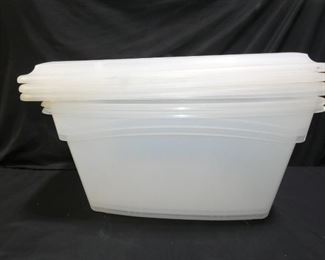 3 Click-n-Lock 56 Quart Containers
With Lids.
24" x 15" x 12" Tall