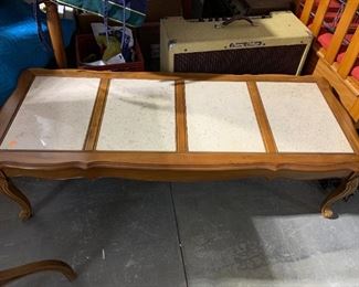 Maple Marble Top Coffee Table
52 x 21 x 15.5” tall