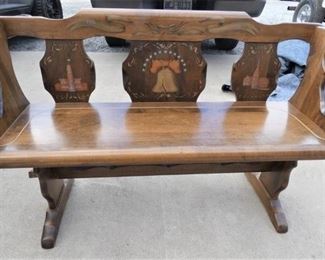 Wood Bench by Standard Chair Co. of Garner
47.25 x 16 x 27"