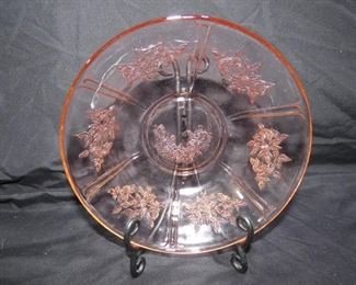 Mayfair Open Rose Pattern Depression Glass Hocking Glass Co 1931-1937 Fruit Bowl 8.5" x 2.5"