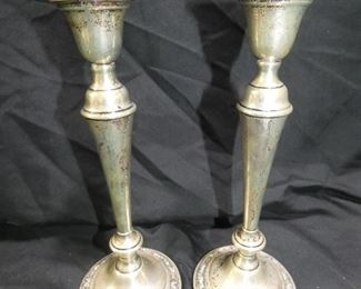 Sterling Wild Rose Candle Sticks
- Sterling Pair Sterling Wild Rose Candle Sticks (weighted) 972 grams