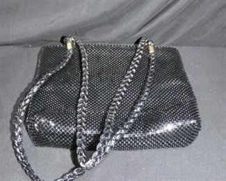  Black Sequined Evening Bag 10" x 11.5"
