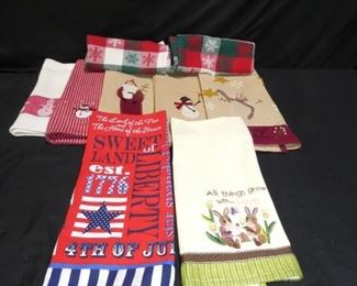 Holiday Tea Towel Lot
- Unused, New Towels
- 9 Assorted Towels
*Christmas, Easter and Fourth of July