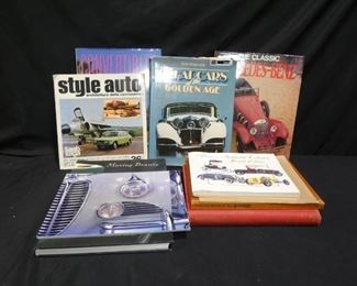 Collection of 10 Car Books
- Great Cars of the Golden Age
- Style Auto; The Saab Collection
- The Classic Mercedes-Benz
- Moving Beauty, The Montreal Museum of Fine Art
- A Picture History of the Automobile
- Harrah's Automobile Collectors Addition
- Convertibles Sun, Wind and Speed