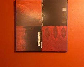 Small Wall Art. Excellent Condition. Measurements: 7 3/4” x 17 3/4”. $50