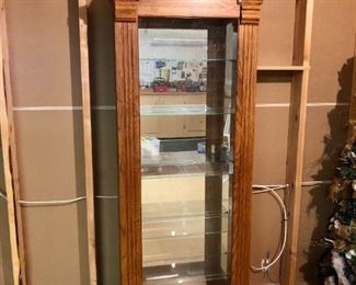 Solid Hardwood Curio Cabinet
