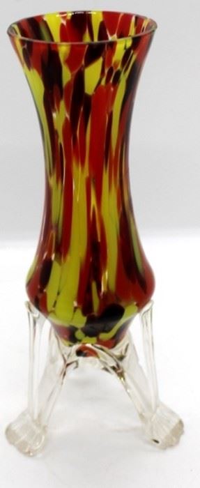4 - Art glass vase 7 1/2" tall