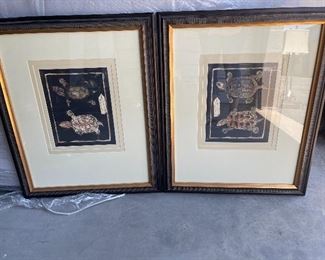 Uttermost gold framed turtle wall art new $125