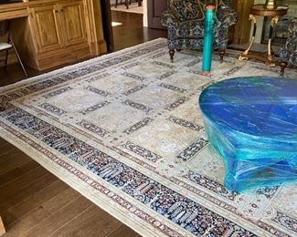 Jaz Tabriz rug made in Pakistan.  Handmade/wool.    14'7" X 12"