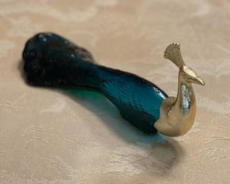 Vintage Avon peacock perfume bottle