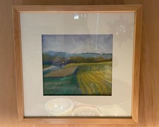 Original Tom Maakestad oil pastel on paper purchased at the Groveland Gallery