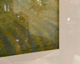 Original Tom Maakestad oil pastel on paper purchased at the Groveland Gallery